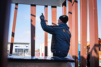 Otten Gastro Referenz Bäcker Andresen Markise Pergola Silver Plus Palmiye  