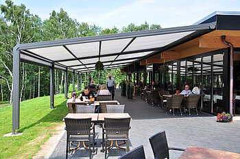 Otten Gastro Referenz Restaurant Am Boxberg Terrassenüberdachung